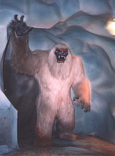 There is the white abominable snowman 