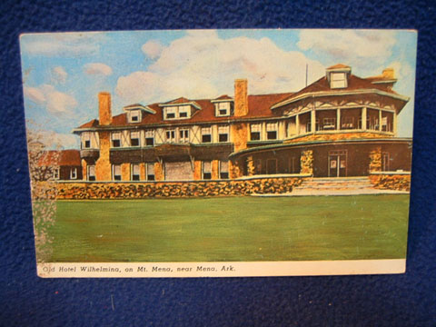 mena arkansas 2009 twilight language wilhelmina postcard mt hotel near old